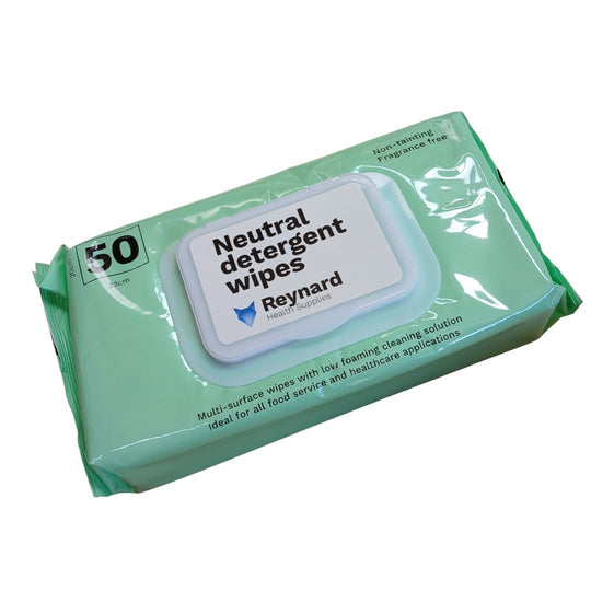 NEUTRAL DETERGENT WIPES PACK 50 33X20CM