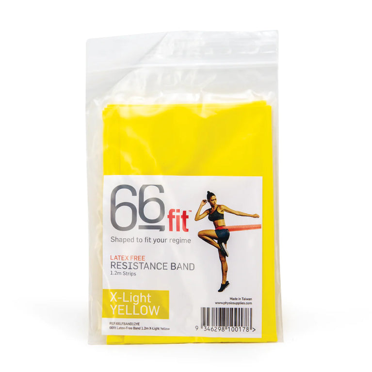 66FIT LATEX FREE RESISTANCE EXERCISE BAND 1.2M