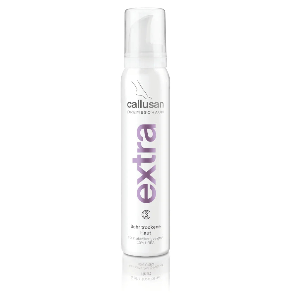 Callusan Extra 10% Urea cream, 125ml bottle.