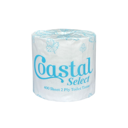TOILET PAPER 2PLY 400 SHEET ROLL