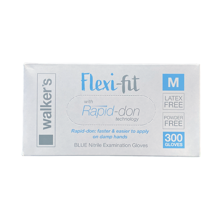 FLEXI-FIT NITRILE GLOVES - LATEX FREE & POWDER FREE