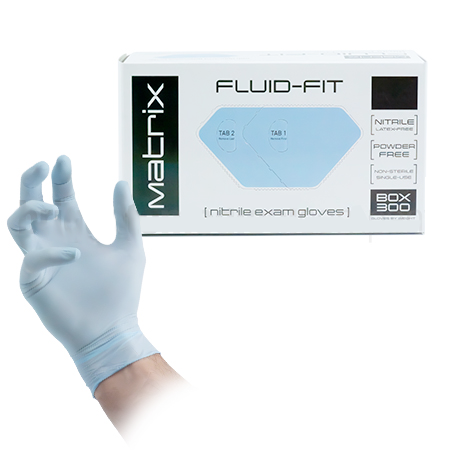 FLUID-FIT NITRILE GLOVES LATEX & POWDER FREE