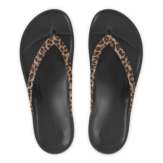 LIGHTFEET ARCH SUPPORT JANDALS - LEOPARD PRINT