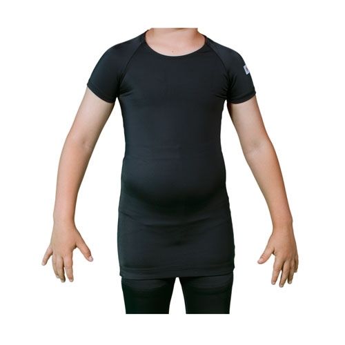 UPPER BODY ORTHOSIS SHORT SLEEVE - BLACK