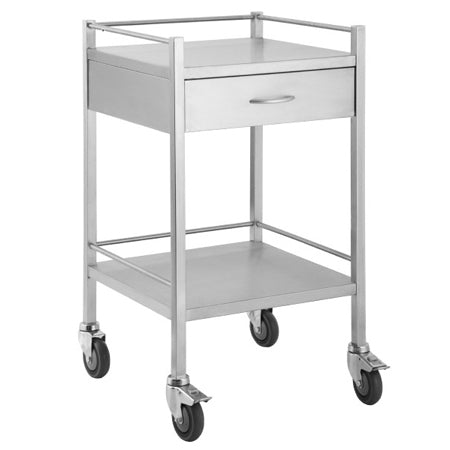 TASK STAINLESS STEEL TROLLEY - 1 DRAWER