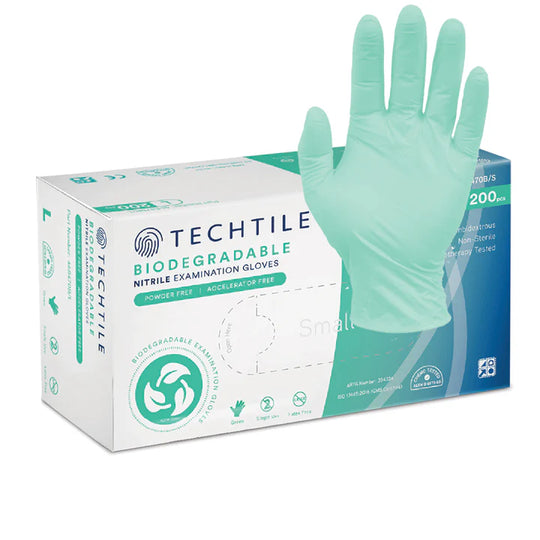 TECHTILE BIODEGRADABLE NITRILE GLOVES BOX 200