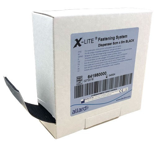 THERMOPLASTIC (X-LITE) BACKED VELCRO HOOK 5CM X 5M