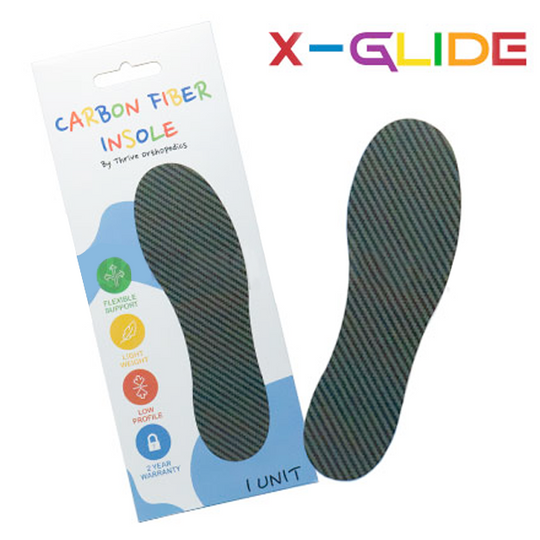 X-GLIDE PAEDIATRIC FLAT CARBON FOOT PLATES