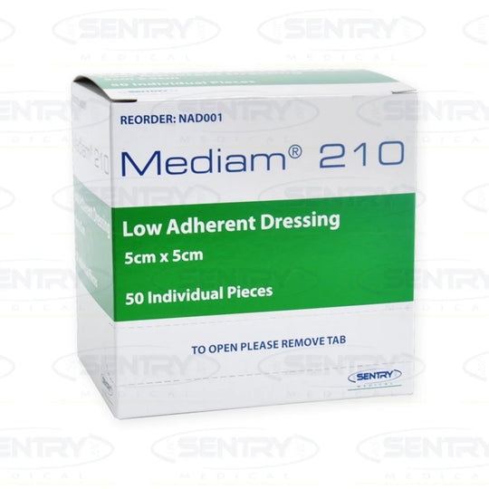 MEDIAM 210 STERILE DRESSINGS 5 X 5CM BOX 50