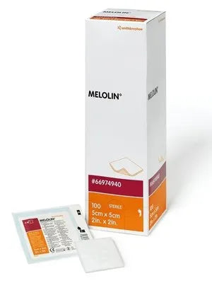 MELOLIN 66974940 DRESSINGS 5 X 5CM STERILE BOX 100