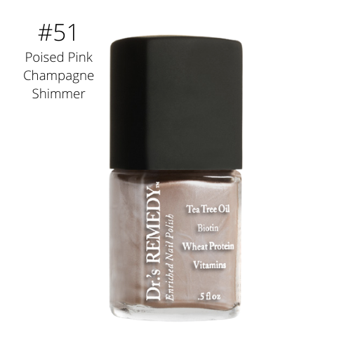Poised Pink Champagne Shimmer DR'S REMEDY NAIL POLISH ENRICHED NAIL CARE