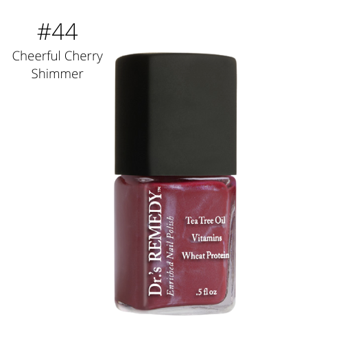 DR'S REMEDY NAIL POLISH ENRICHED NAIL CARE  Cheerful Cherry Shimmer