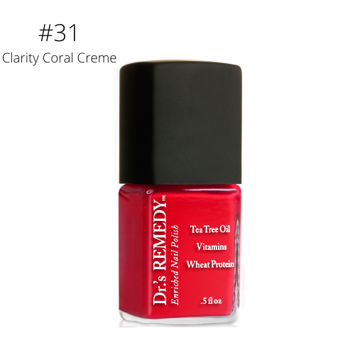 DR'S REMEDY NAIL POLISH ENRICHED NAIL CARE Clarity Coral Creme