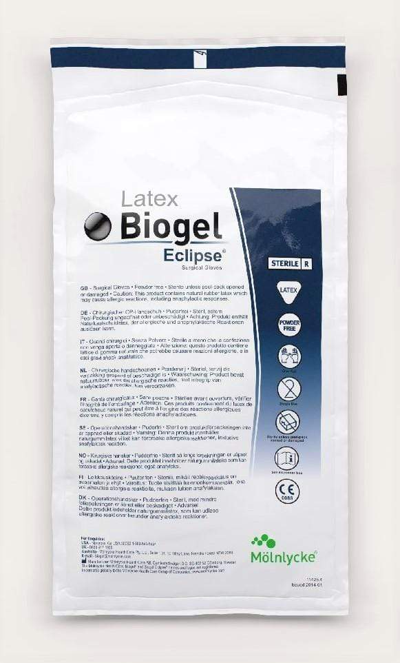 BIOGEL ECLIPSE SURGICAL GLOVES - STERILE AND POWDER FREE (PAIR-1)