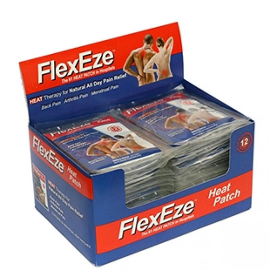 FLEXEZE HEAT PATCHES BOX 50 - 10CM X 13CM