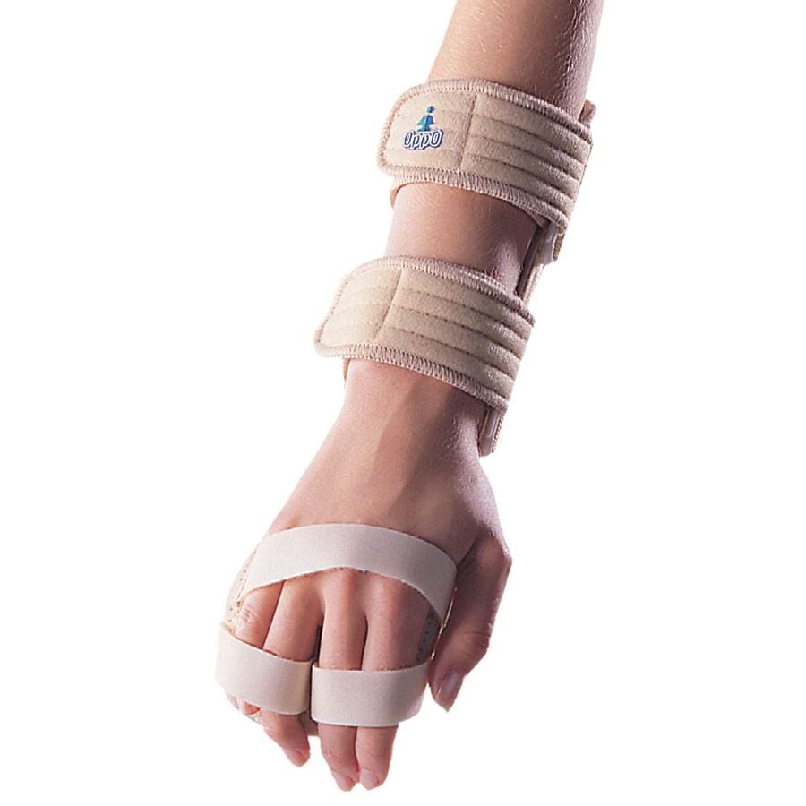 OPP4182 WRIST-HAND SPLINT WITH MOLDED METAL PALMAR STAY FOR POSITIONIN ...