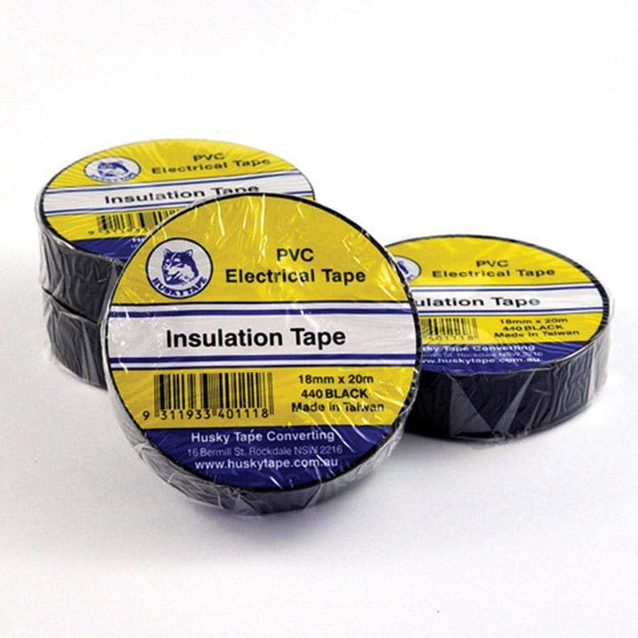 PVC ELECTRICAL TAPE 18MM X 20M 1 ROLL BLACK