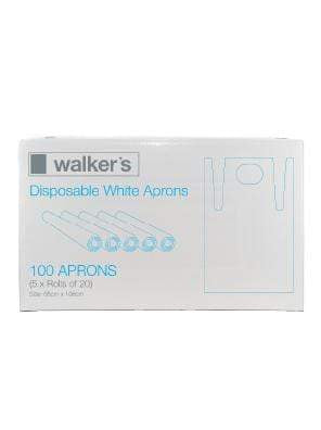 WALKER DISPOSABLE WHITE APRONS